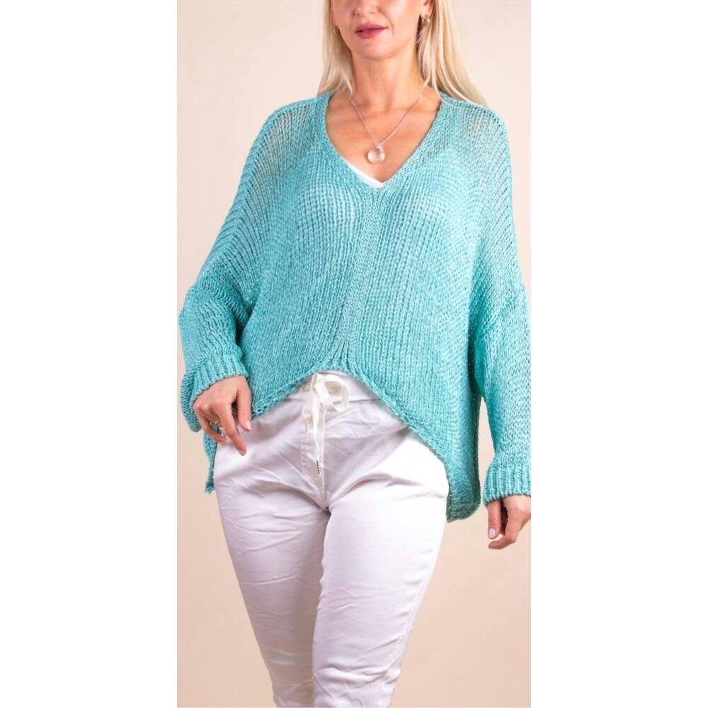 NEW GIGI MODA avola sweater in turquoise